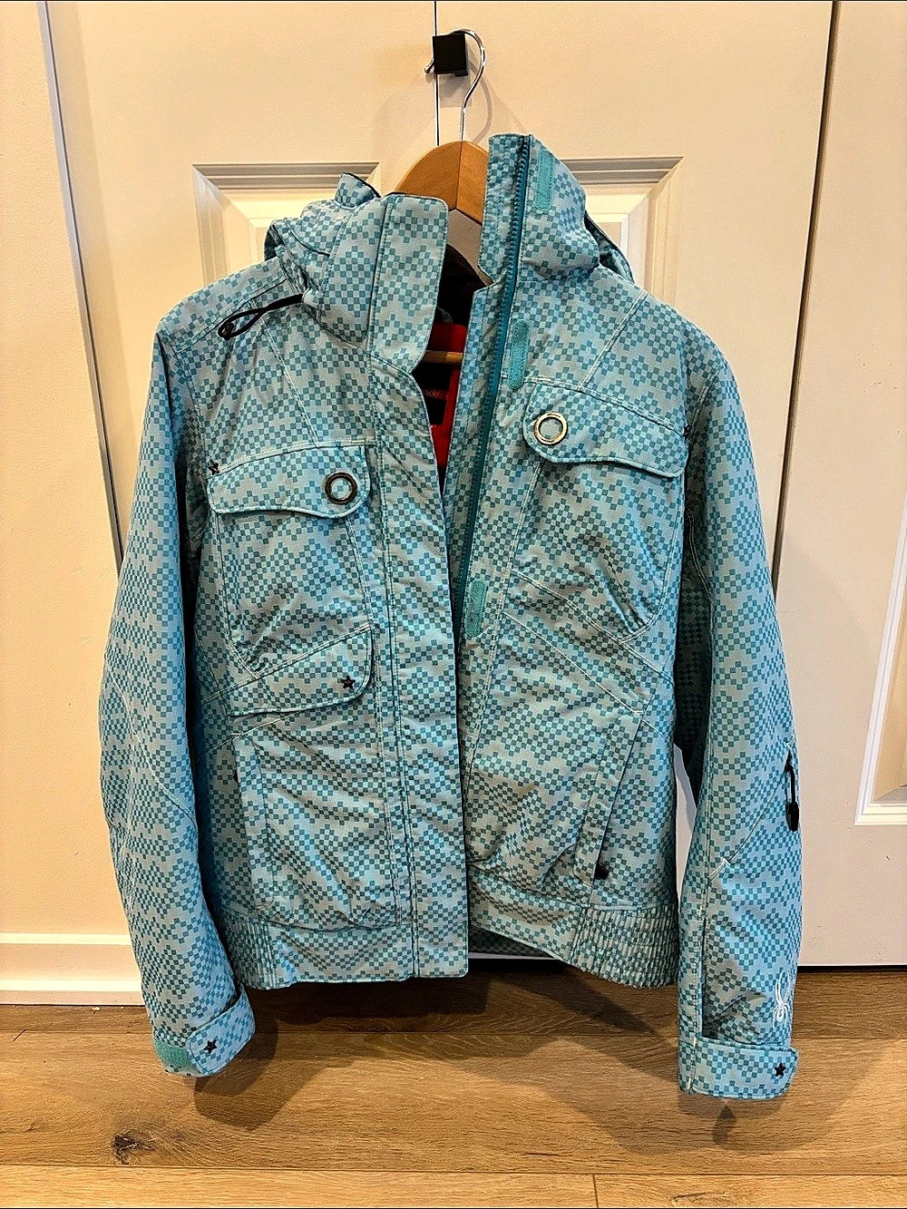 Spyder Women'Small Geometric Ski Jacket Size Small Like New